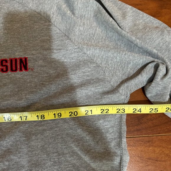 Champion CSUN Cal State Univ Northridge Athletic 1/4 Zip Long Sleeved Top L - Picture 10 of 14